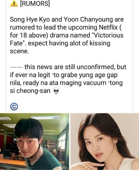 Song Hye Kyo and Yoon Chan young will Join “Victorious Fate” Upcoming Korean Drama 2022