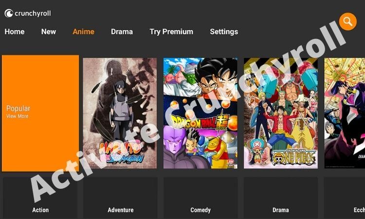 Activate Crunchyroll by using www.crunchyrollactivate