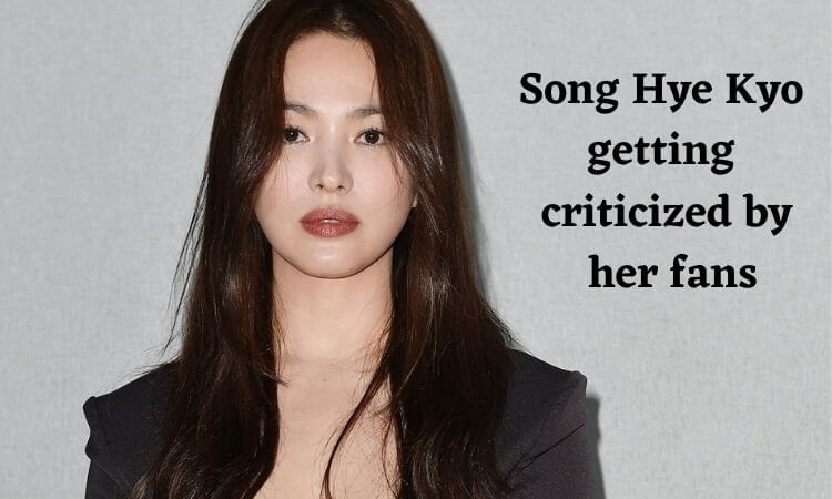 Song Hye Kyo getting critisized by her fans