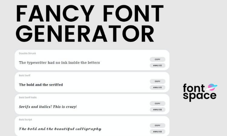 Cool & Fancy Font Generator — Copy & Paste 80+ Styles