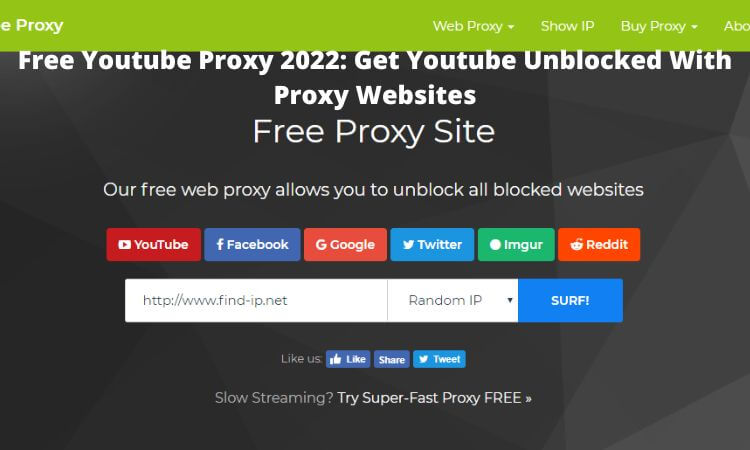 Free Youtube Proxy 2022 Get Youtube Unblocked With Proxy Websites