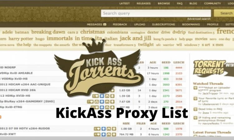 KickAss Proxy List For 2022 [100% Working KickAss Torrents Alternatives]