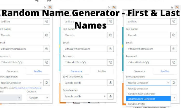 Random Name Generator - First & Last Names