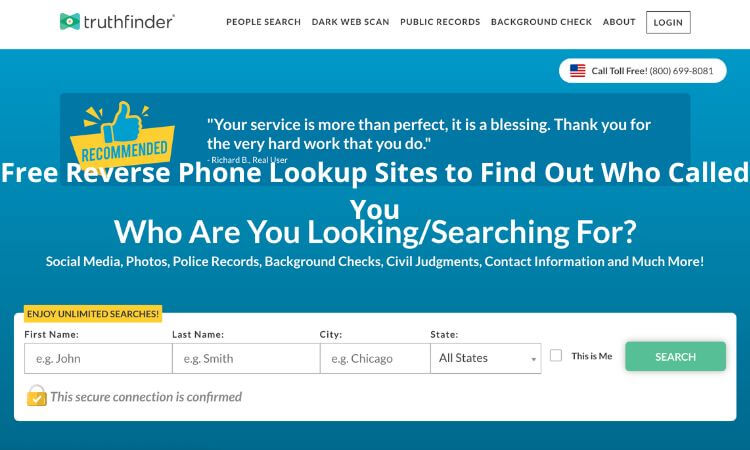 Free Reverse Phone Lookup Sites to Find Out Who Called You 2022