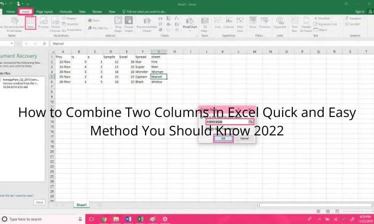 How to Combine Two Columns in Excel Quick and Easy Method You Should Know 2022