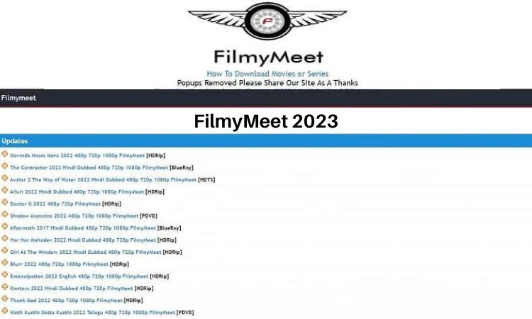 FilmyMeet 2023 Latest Bollywood, Hollywood and Tamil Movies in 2023