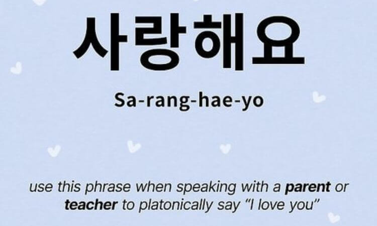 What Does Saranghae Mean in Korean